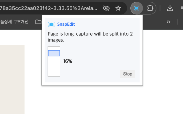 SnapEdit capture progress